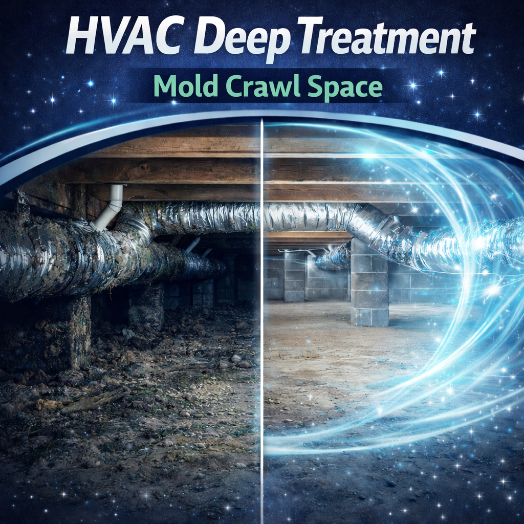 HVAC Deep Treatment Mold Crawl Space